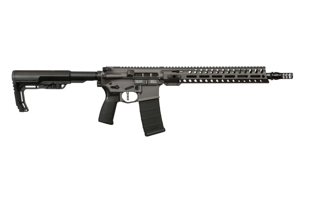 Rifles Long Guns Patriot Ordnance Factory Minuteman 223Rem|5.56NATO MINUTEMAN 5.56 13.75" GRY MLOK • 